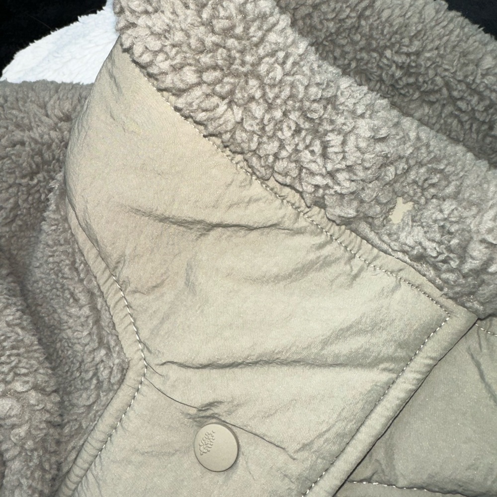 Free People Movement Scout It out Cozy Sherpa-Lined Jacket in Light green/celery